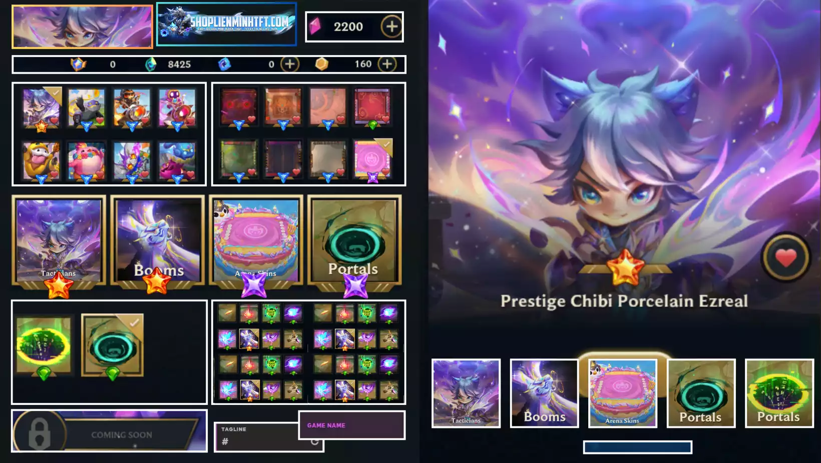 COMBO SIÊU VIP - EZREAL SỨ THANH HOA HÀNG HIỆU 🔥 💥 Chưởng Cung Ánh Sáng Sứ Thanh Hoa 🎉 Sân Sinh Nhật Pengu 6 Tuổi – Độc đáo và hiếm! 🟥 Sân Đỏ - Chưởng - Cổng Dịch Chuyển Đầy Đủ 📌 Tổng thể acc siêu đẹp - sưu tầm đáng giá
